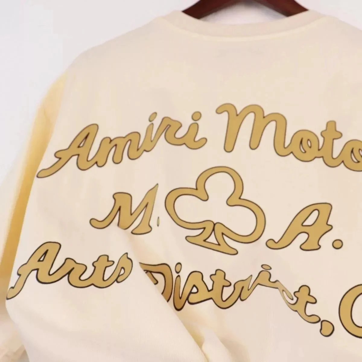 AMI Paris Logo Graphic Beige T-Shirt - 11