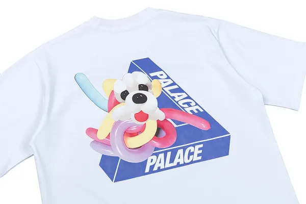 Palace Skateboards Tri-Force Logo White T-Shirt - 38