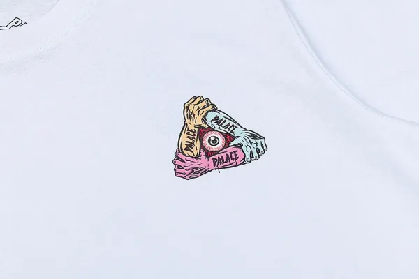 Palace Skateboards Tri-Force Logo White T-Shirt - 43