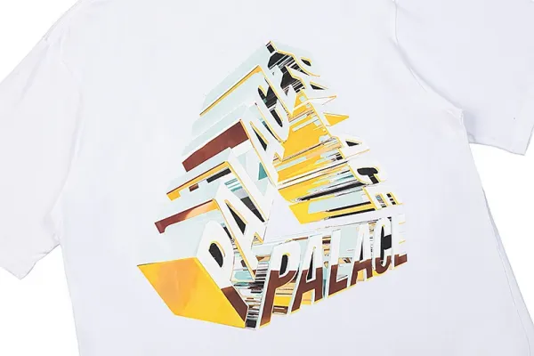 Palace Skateboards Tri-Force Logo White T-Shirt - 49