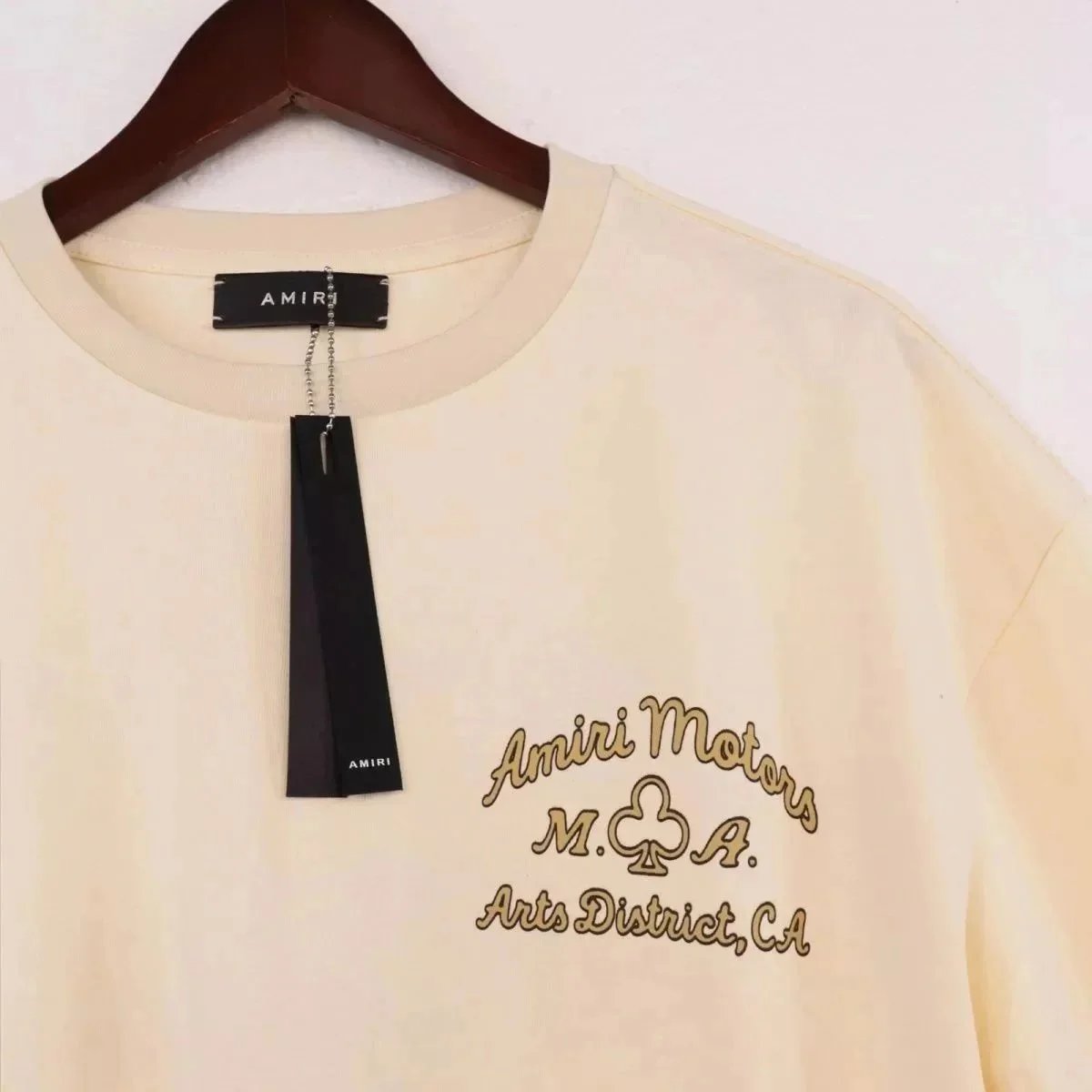 AMI Paris Logo Graphic Beige T-Shirt - 9