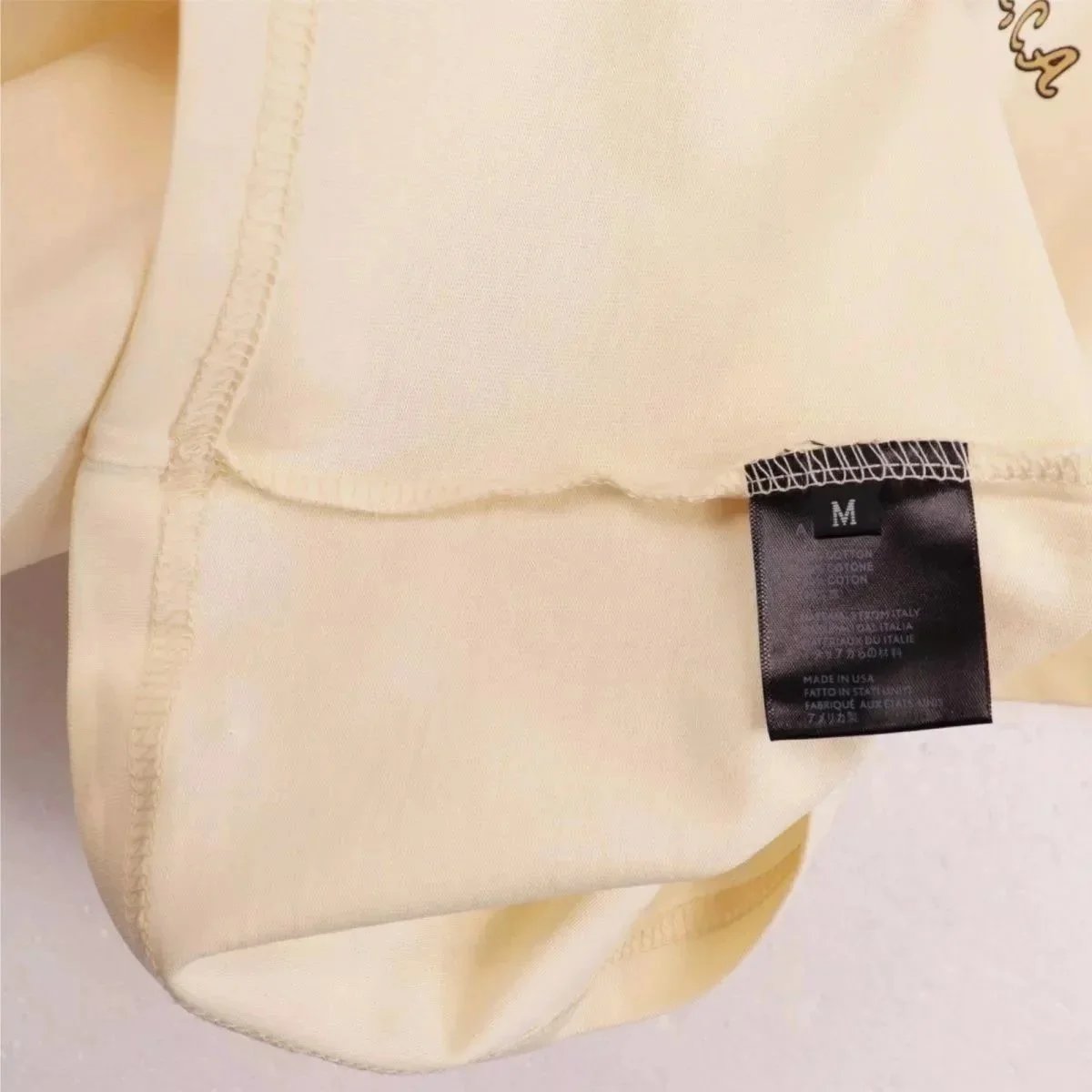 AMI Paris Logo Graphic Beige T-Shirt - 10