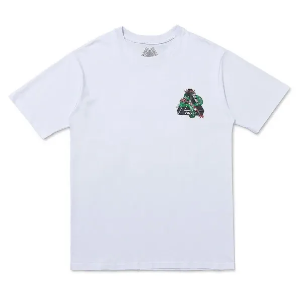 Palace Skateboards Tri-Force Snake White T-Shirt - 1