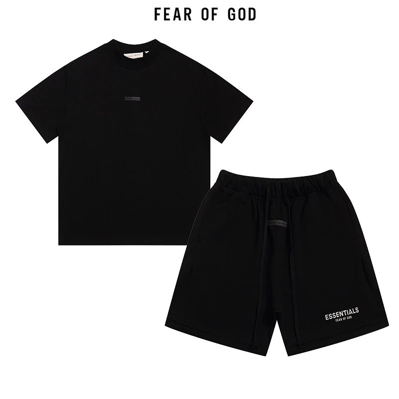 Gold Letter Print T-Shirt and Shorts Set photo 8
