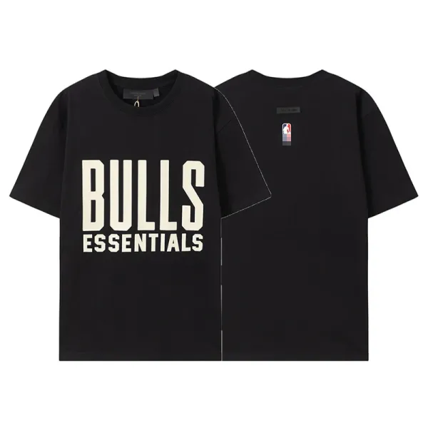 Fear of God Essentials Bulls Essentials Black T-Shirt - 1