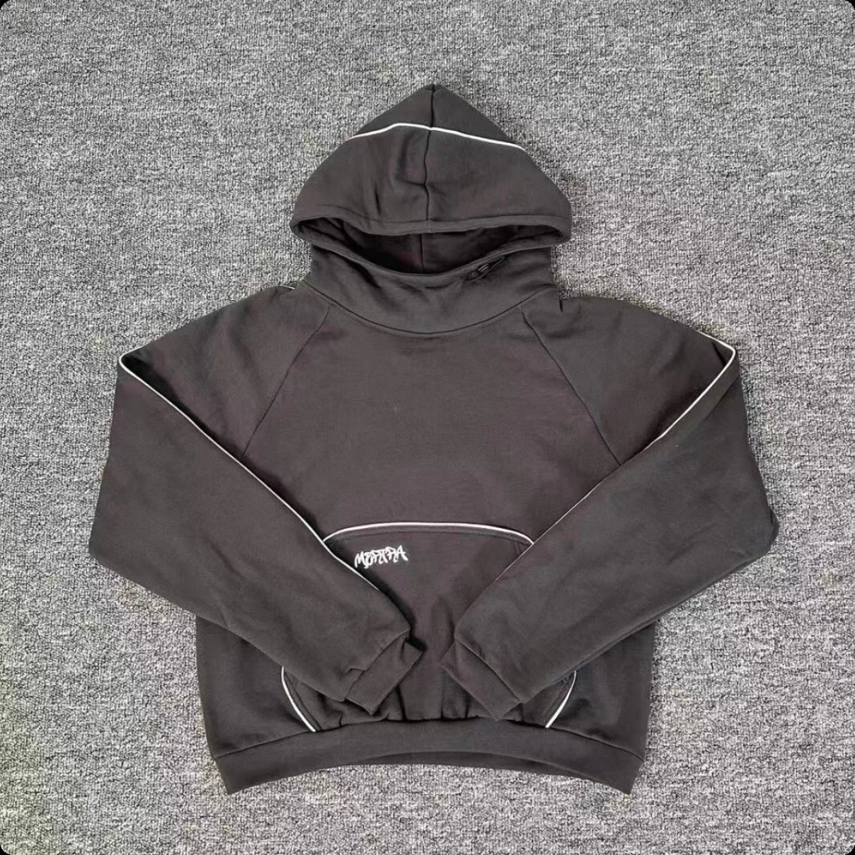 Patchwork Embroidered Fleece Hoodie photo 7