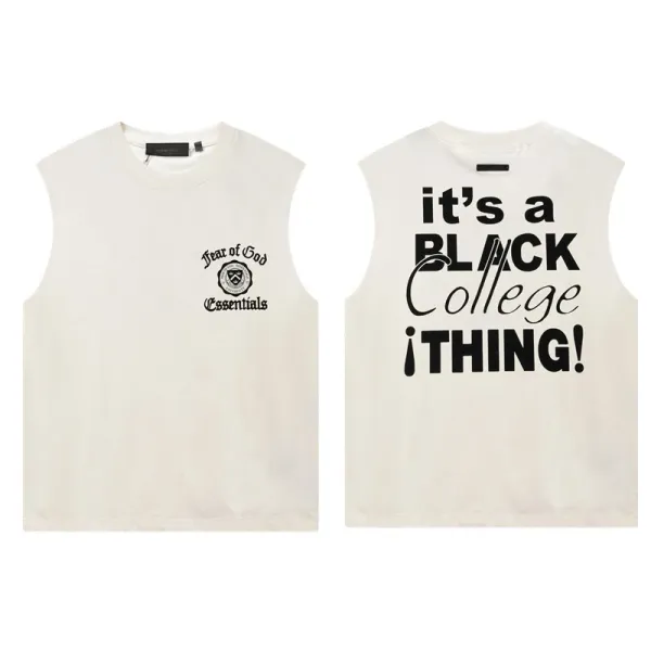 Fear of God Essentials It's a Black College Thing Vest-Top White - 1