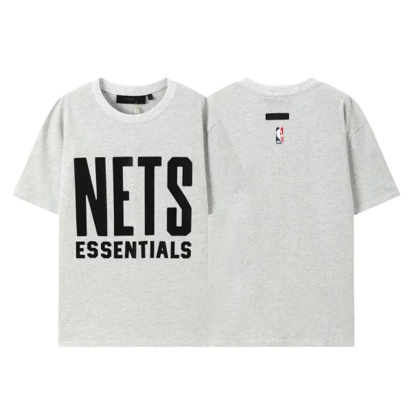 Fear of God Essentials Nets Essentials Gray T-Shirt - 1