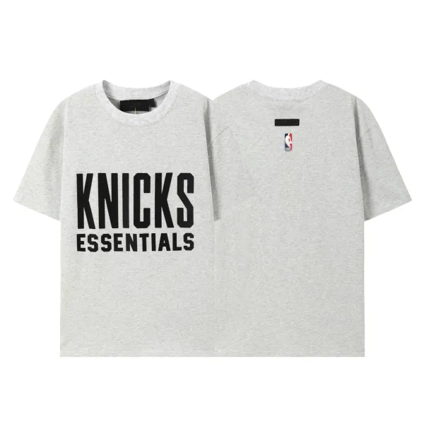 Fear of God Essentials Knicks Essentials Gray T-Shirt - 1