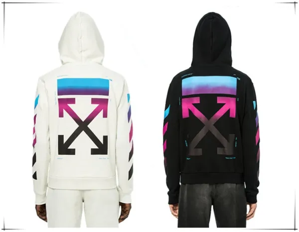 Off-White Diag Arrow Print White Hoodie - 4