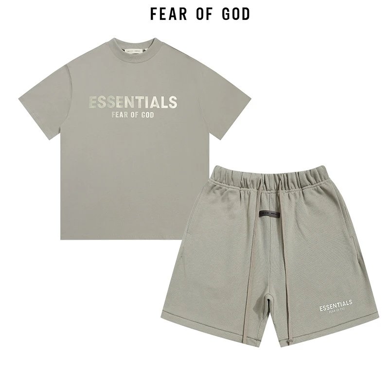 Gold Letter Print T-Shirt and Shorts Set photo 7