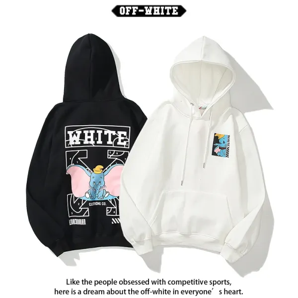 Off-White Diag Arrow Print White Hoodie - 31