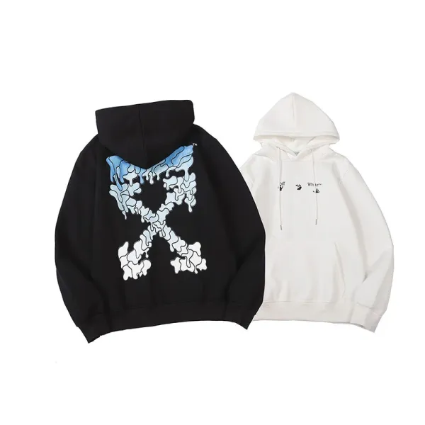 Off-White Diag Arrow Print White Hoodie - 40