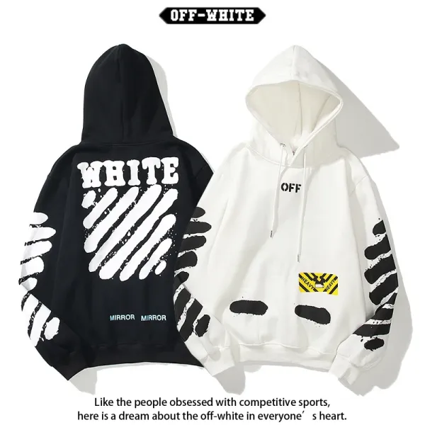Off-White Diag Arrow Print White Hoodie - 35