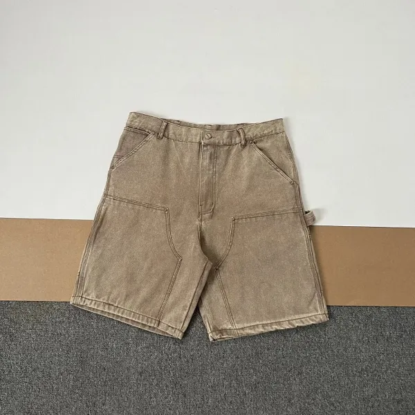 Carhartt Work In Progress Cargo Shorts Beige Denim Shorts - 1