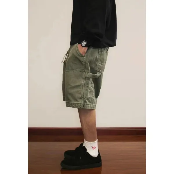 Carhartt Work In Progress Cargo Shorts Sage Green Denim Shorts - 3
