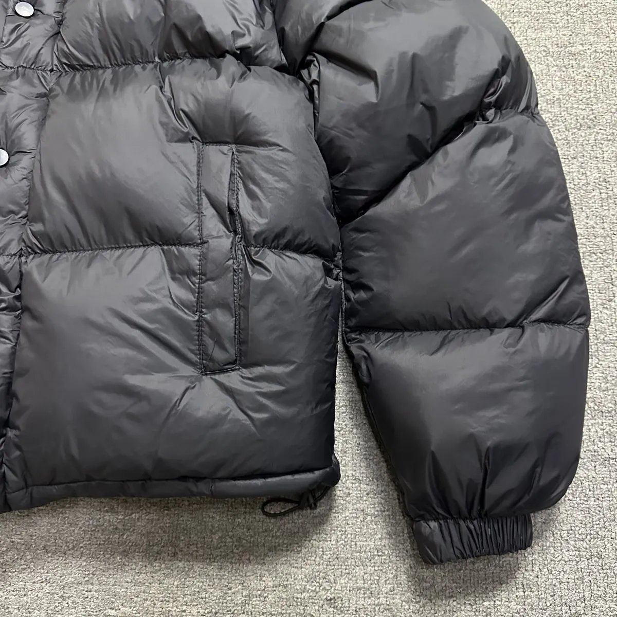 Corteiz Diamond Quilted Bomber Jacket Black - 15