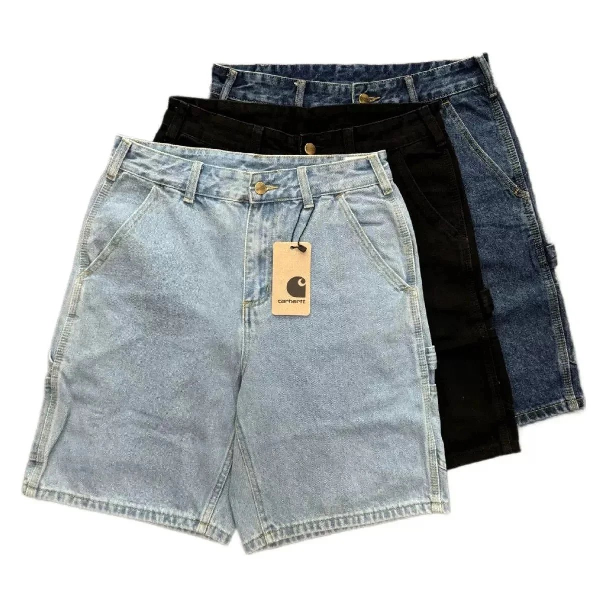 Carhartt Workwear Shorts Light Blue Black Dark Blue Utility Denim