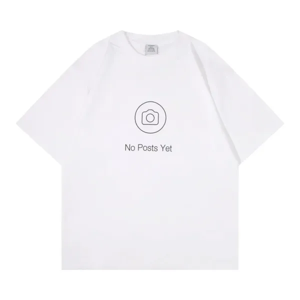 Versace Collection No Posts Yet White T-Shirt - 1
