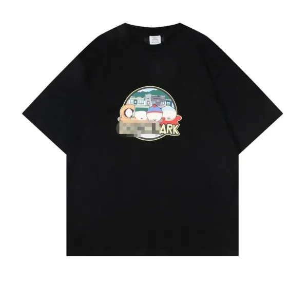 South Park x Design Circle Print Black T-Shirt - 1