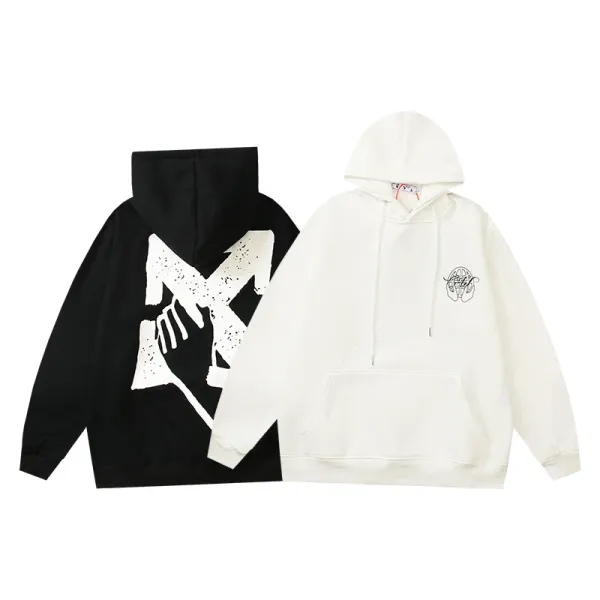 Off-White Diag Arrow Print White Hoodie - 10