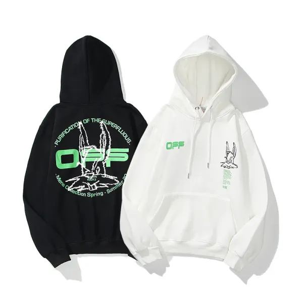 Off-White Diag Arrow Print White Hoodie - 26