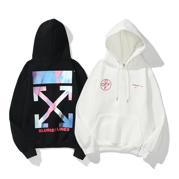 Off-White Diag Arrow Print White Hoodie - 28