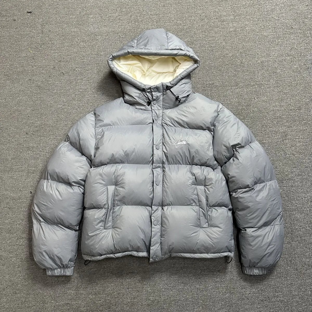 Corteiz Diamond Quilted Bomber Jacket Black - 31
