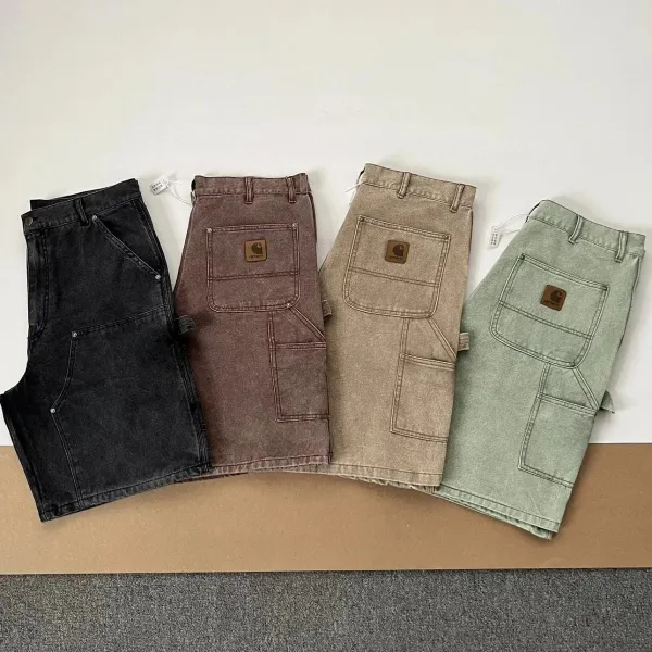 Carhartt Work In Progress Cargo Shorts Sage Green Denim Shorts - 8