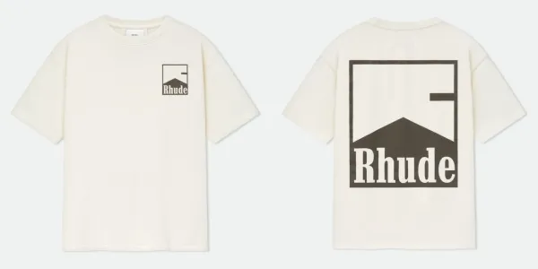 Rhude Mountain Logo T-Shirt Off-White - 1