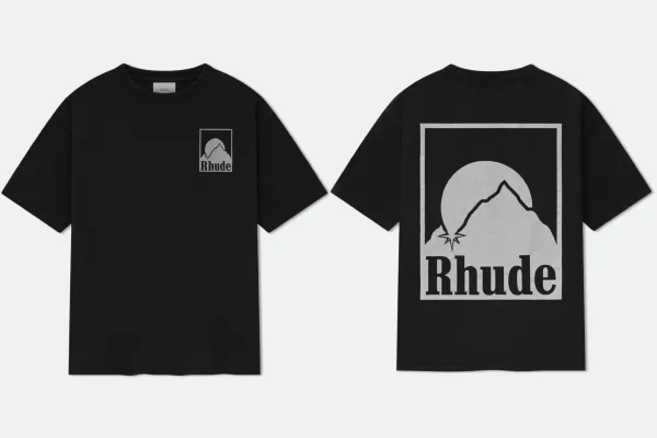 Rhude Mountain Logo Black T-Shirt - 1