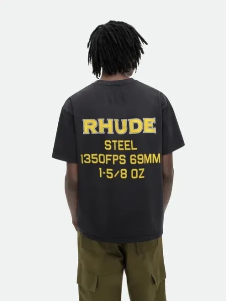 Rhude Mountain Logo T-Shirt Off-White - 4