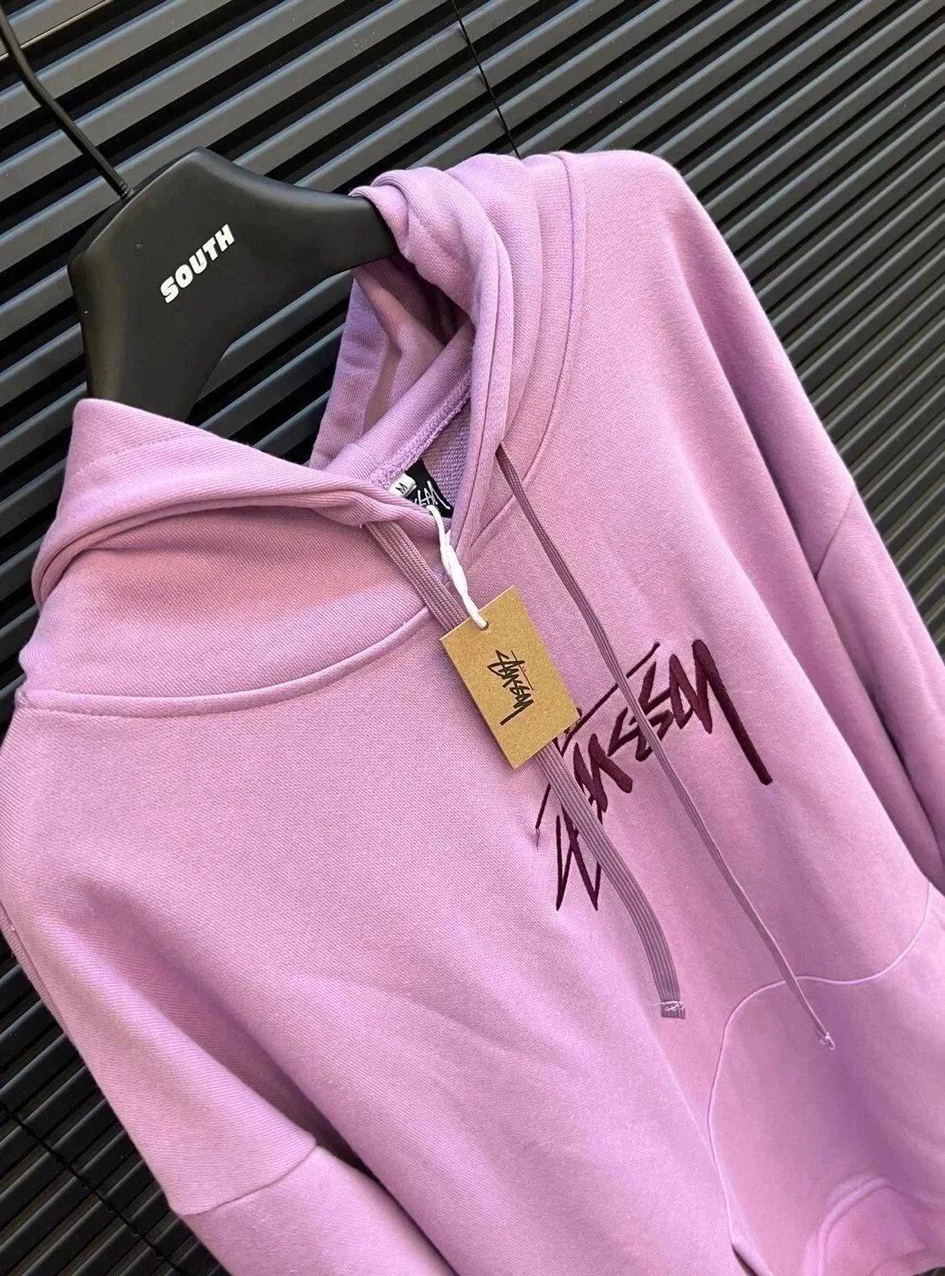 Stüssy Classic Logo Hoodie Purple - 13