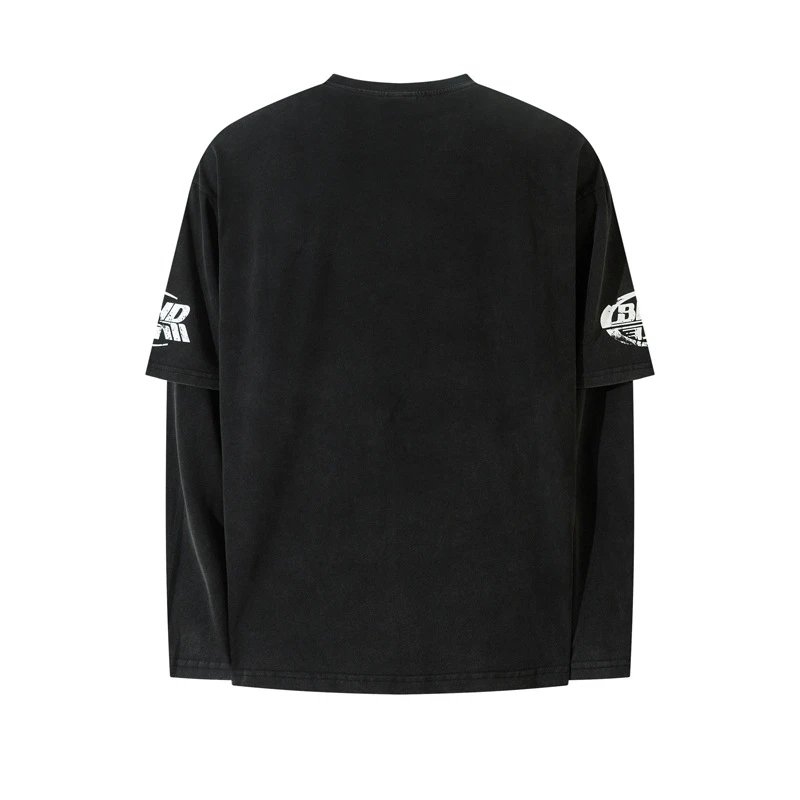 Design McCann Brothers x SA A Calm Heart Black Oversized Graphic T-Shirt T-Shirts - 6