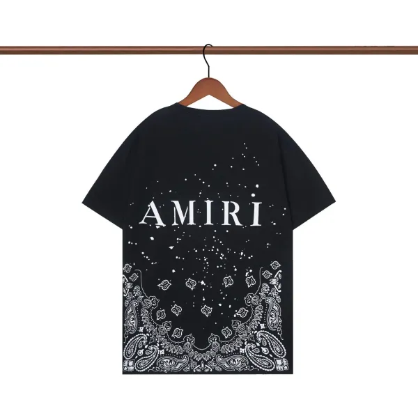 Amiri Bandana Print Oversized T-Shirt Black - 1