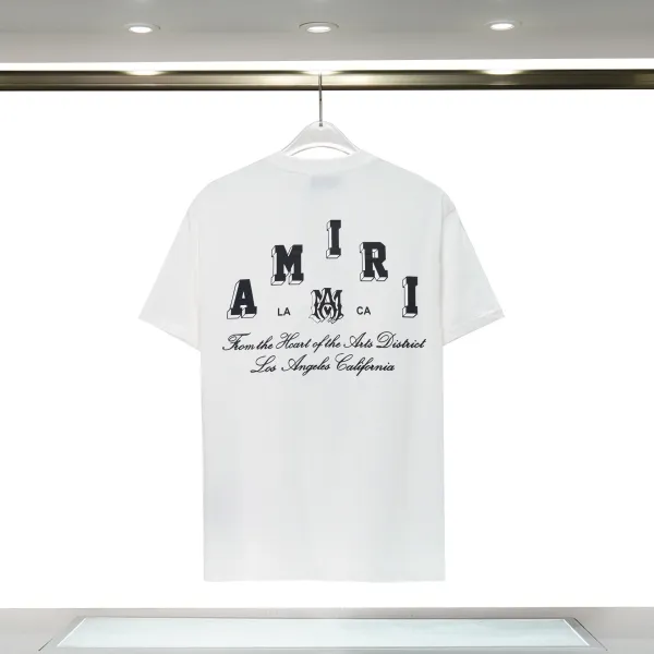 Amiri Block Letter Graphic White T-Shirt - 1