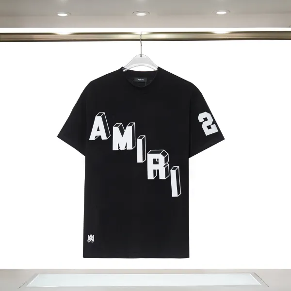Amiri 3D Logo Print Black T-Shirt - 1