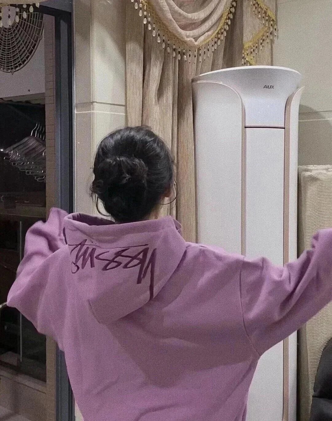 Stüssy Classic Logo Hoodie Purple - 12