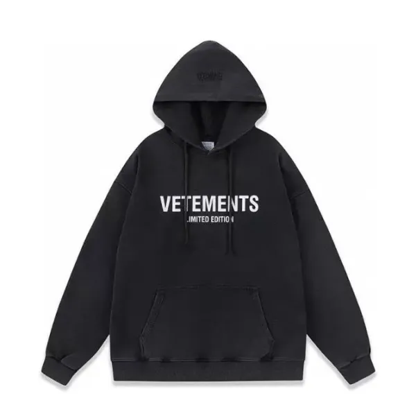 Vetements Limited Edition Black Hoodie - 1
