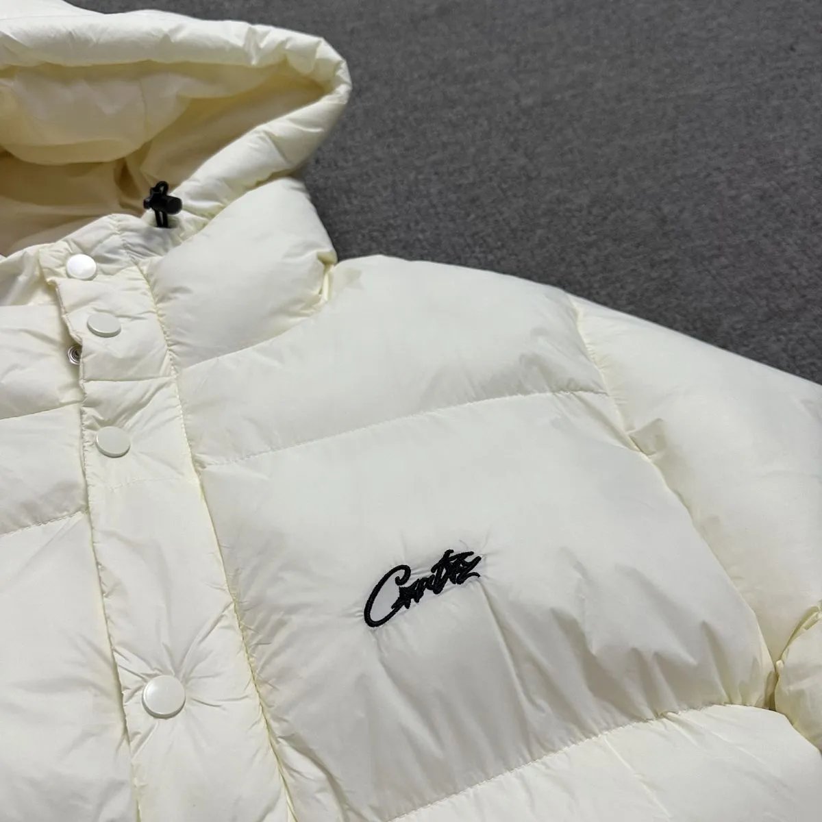 Corteiz Diamond Quilted Bomber Jacket Black - 22