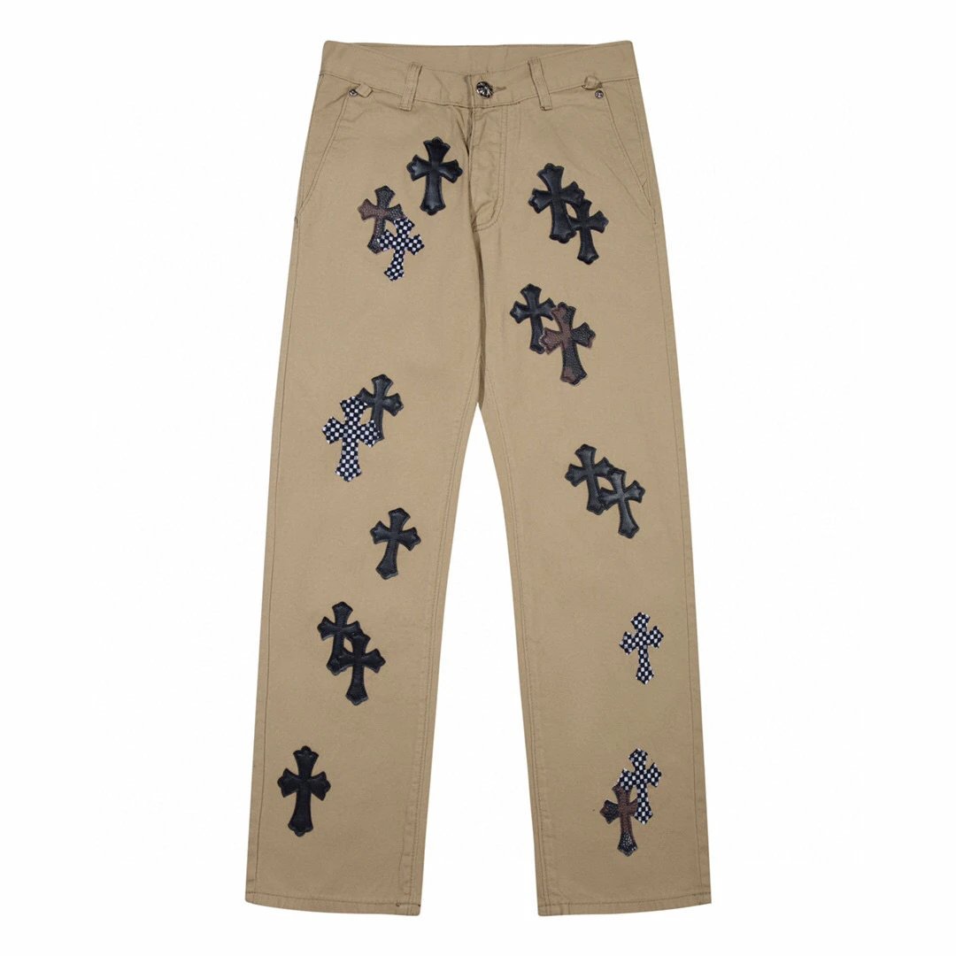 Chrome Hearts Cross-Embellished Black Distressed Jeans - 5