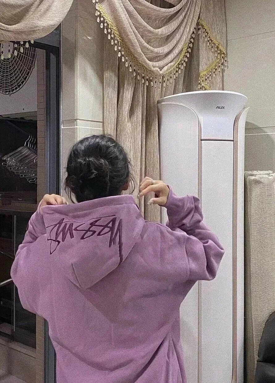 Stüssy Classic Logo Hoodie Purple - 10