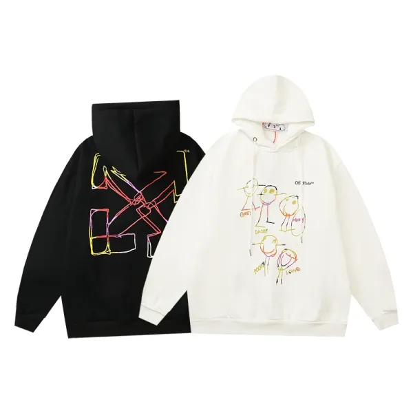 Off-White Diag Arrow Print White Hoodie - 12