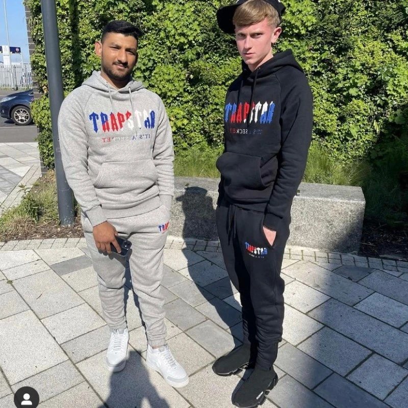 Traphouse Track Pants Black/Gray Sweatpants - 13