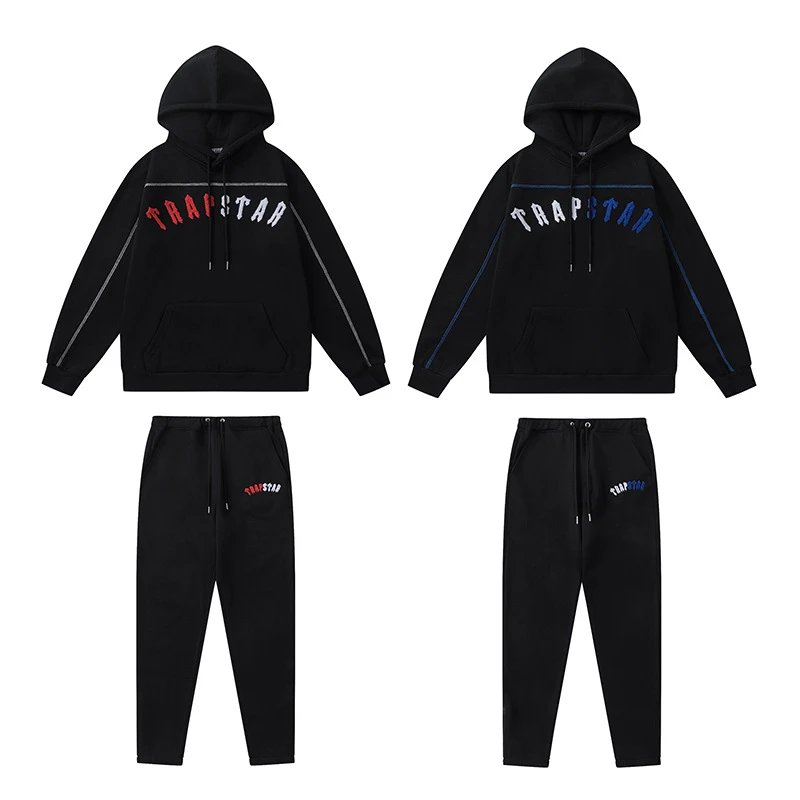 Traphouse Track Pants Black/Gray Sweatpants - 29