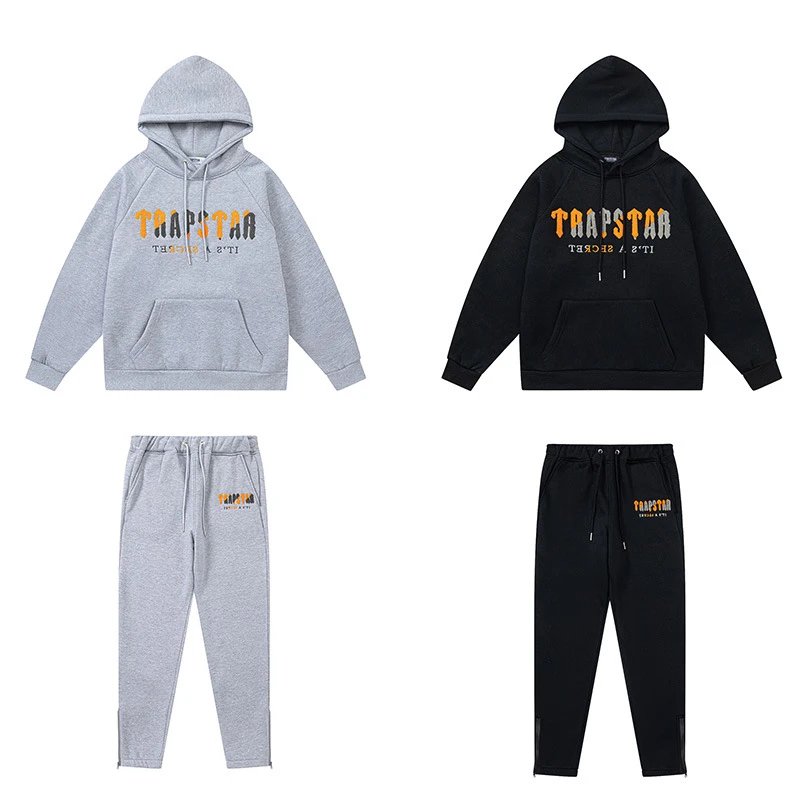 Traphouse Track Pants Black/Gray Sweatpants - 33