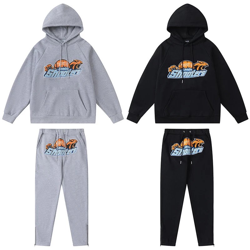Traphouse Track Pants Black/Gray Sweatpants - 38