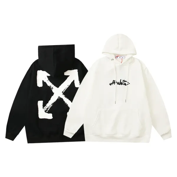 Off-White Diag Arrow Print White Hoodie - 11
