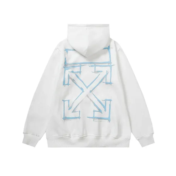 Off-White Diag Arrow Print White Hoodie - 20