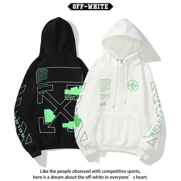Off-White Diag Arrow Print White Hoodie - 29